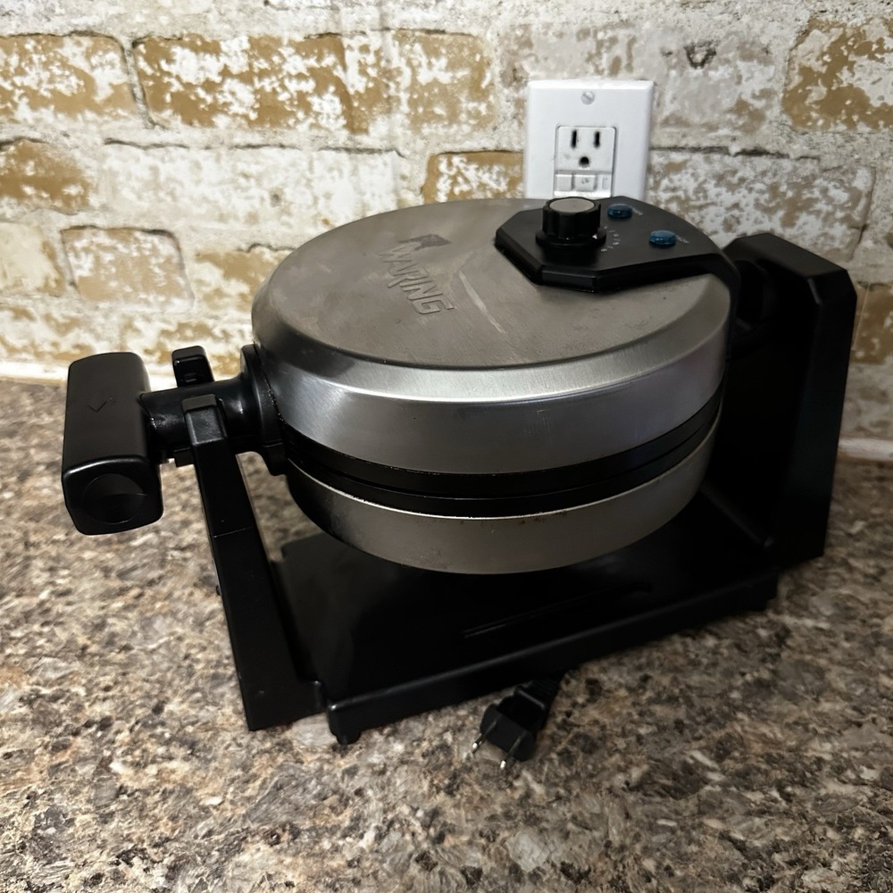 Waring Professional Rotating Belgian Waffle Maker Stainless Steel WMK200 Tested